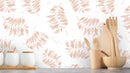 Watercolor Palm Toss - Terracotta