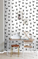 ESTAhome tapet kattungar - svart och vitt - Hemmavid.se