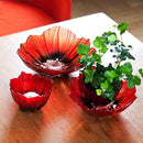 Poppy, skål, röd/svart - stor