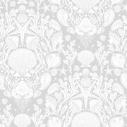 Reveal Wallpaper Deep Sea Damask - Pearl – designstark produkt för ett vackrare och mer personligt hem