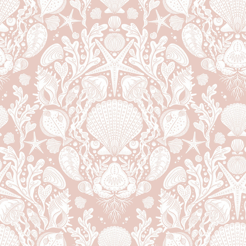 Deep Sea Damask - Blush