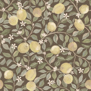 Reveal Wallpaper Luscious Lemons - Dark Brun – designstark produkt för ett vackrare och mer personligt hem