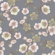 Reveal Wallpaper Hellebores - Slate – designstark produkt för ett vackrare och mer personligt hem