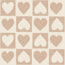 Reveal Wallpaper CheckeRöd Hearts - Terracotta – designstark produkt för ett vackrare och mer personligt hem