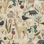Reveal Wallpaper Trädgårdsrestaurang - Beige – designstark produkt för ett vackrare och mer personligt hem