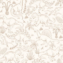 Watercolor Dino Safari - Beige