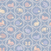 Reveal Wallpaper Forest Guest List Ogee - Blå – designstark produkt för ett vackrare och mer personligt hem