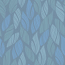 Reveal Wallpaper Knitted Leaf - Blå Mix – designstark produkt för ett vackrare och mer personligt hem