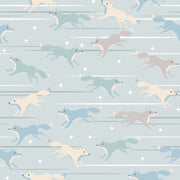 Reveal Wallpaper Räven Raskar över Isen - Frost – designstark produkt för ett vackrare och mer personligt hem
