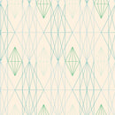 Reveal Wallpaper Diamond Geo - Multi Grön – designstark produkt för ett vackrare och mer personligt hem