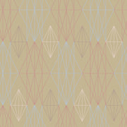 Reveal Wallpaper Diamond Geo - Olive – designstark produkt för ett vackrare och mer personligt hem