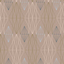 Reveal Wallpaper Diamond Geo - Brun – designstark produkt för ett vackrare och mer personligt hem