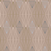 Reveal Wallpaper Diamond Geo - Brun – designstark produkt för ett vackrare och mer personligt hem