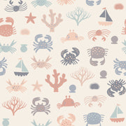 Reveal Wallpaper Crab Beach - Sand – designstark produkt för ett vackrare och mer personligt hem