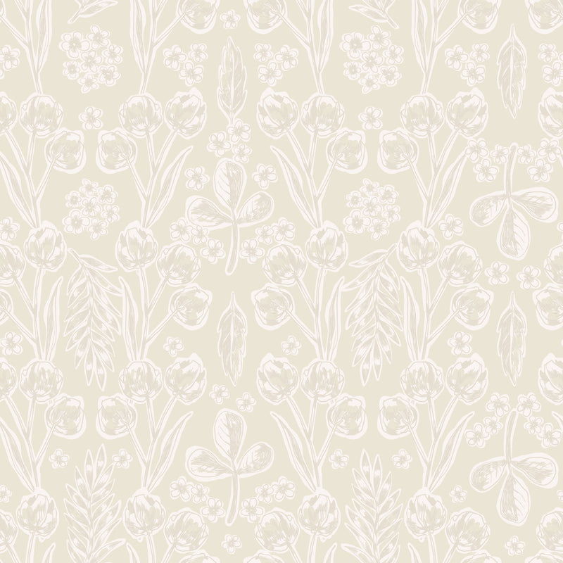 Doodle Damask - Sand