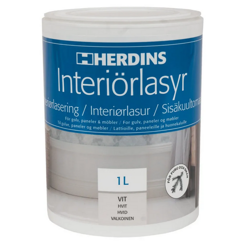 Herdins Interiörlasyr Aqua - 1L (Tidigare namn, Golvlasyr)