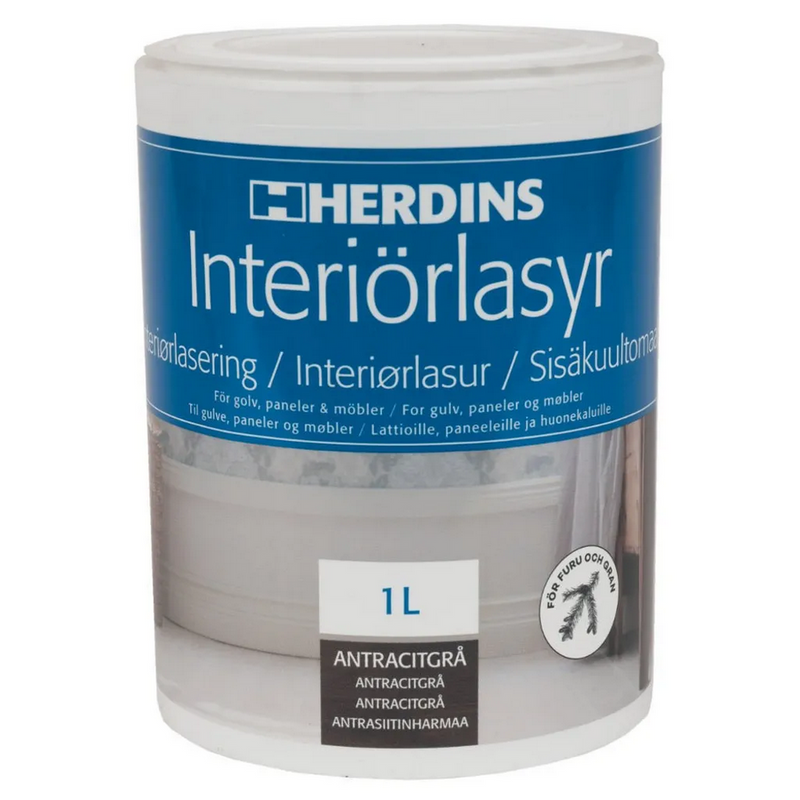 Herdins Interiörlasyr Aqua - 1L (Tidigare namn, Golvlasyr)