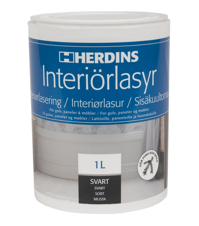 Herdins Interiörlasyr Aqua - 1L (Tidigare namn, Golvlasyr)
