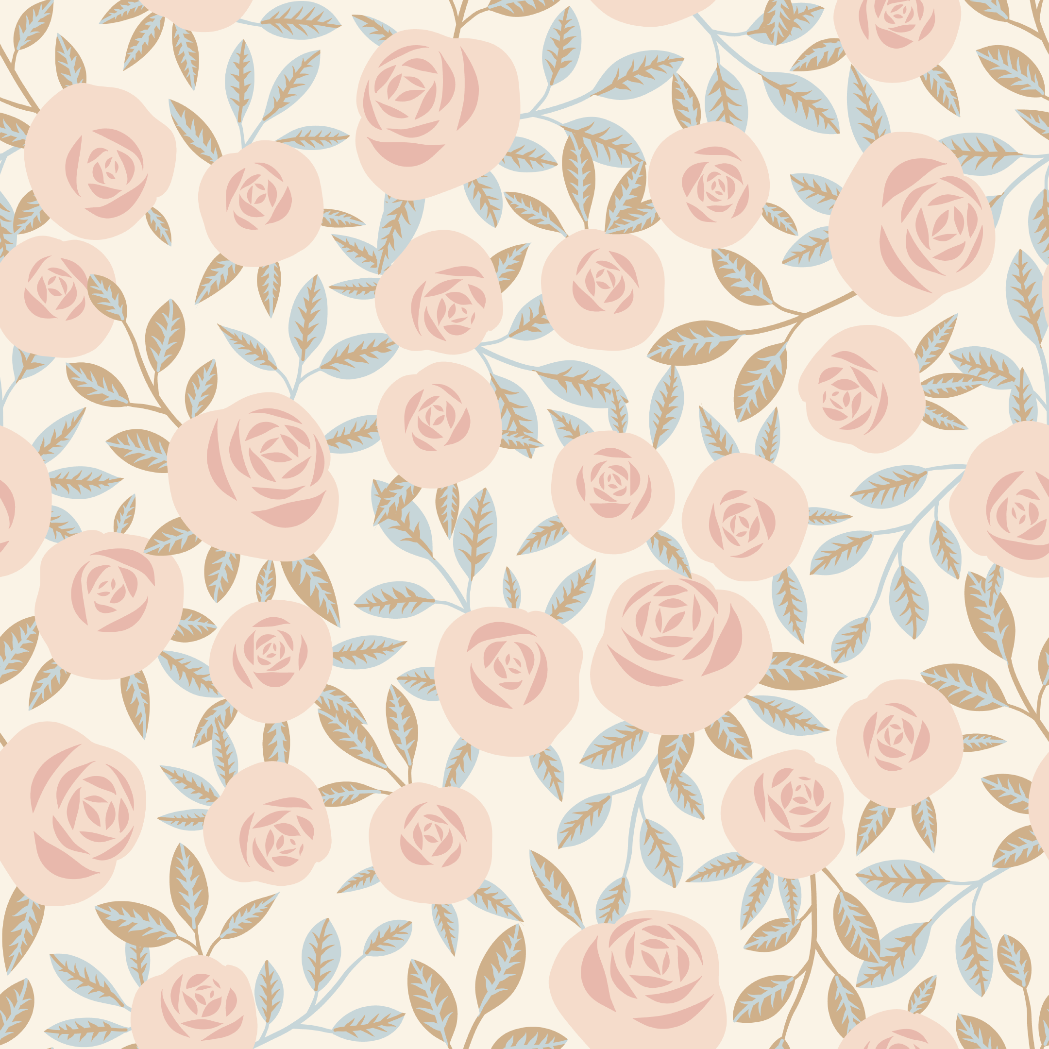 Round Rose - Garden Reveal Wallpaper - Hemmavid.se