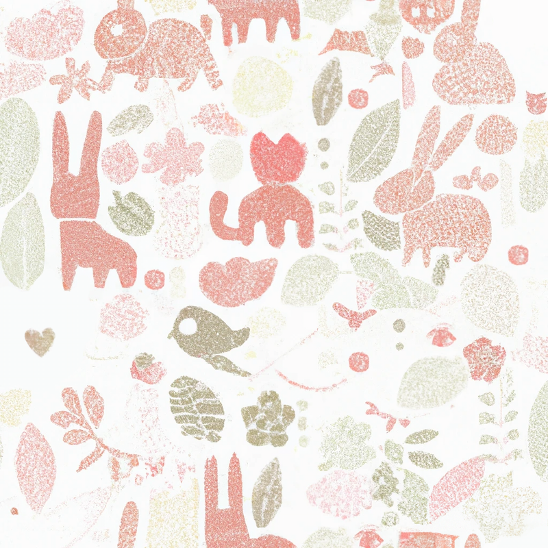 Bunny and Friends - Lime Röd