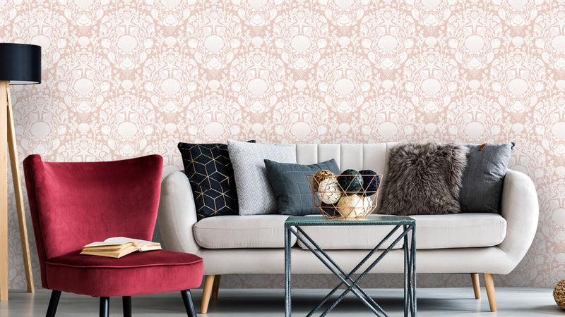 Deep Sea Damask - Blush