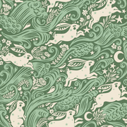 Reveal Wallpaper Celestial Sea Rabbit - half drop - Grönery – designstark produkt för ett vackrare och mer personligt hem