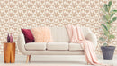 Reveal Wallpaper CheckeRöd Hearts - Terracotta – designstark produkt för ett vackrare och mer personligt hem