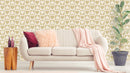 Reveal Wallpaper CheckeRöd Hearts - Ochre – designstark produkt för ett vackrare och mer personligt hem