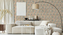 Reveal Wallpaper Blomsterbädd - Ockra – designstark produkt för ett vackrare och mer personligt hem