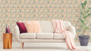 Reveal Wallpaper Blomsterbädd - Ockra – designstark produkt för ett vackrare och mer personligt hem