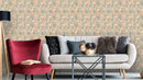 Reveal Wallpaper Blomsterbädd - Ockra – designstark produkt för ett vackrare och mer personligt hem
