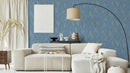 Reveal Wallpaper Knitted Leaf - Blå Mix – designstark produkt för ett vackrare och mer personligt hem