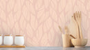 Reveal Wallpaper Knitted Leaf - Powder – designstark produkt för ett vackrare och mer personligt hem