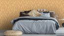 Reveal Wallpaper Knitted Leaf - Ochre – designstark produkt för ett vackrare och mer personligt hem