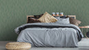 Reveal Wallpaper Knitted Leaf - Grön – designstark produkt för ett vackrare och mer personligt hem