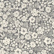 Reveal Wallpaper Joanie - Half Drop - Charcoal – designstark produkt för ett vackrare och mer personligt hem