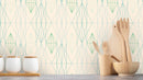 Reveal Wallpaper Diamond Geo - Multi Grön – designstark produkt för ett vackrare och mer personligt hem