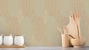 Reveal Wallpaper Diamond Geo - Olive – designstark produkt för ett vackrare och mer personligt hem