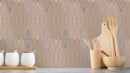 Reveal Wallpaper Diamond Geo - Brun – designstark produkt för ett vackrare och mer personligt hem