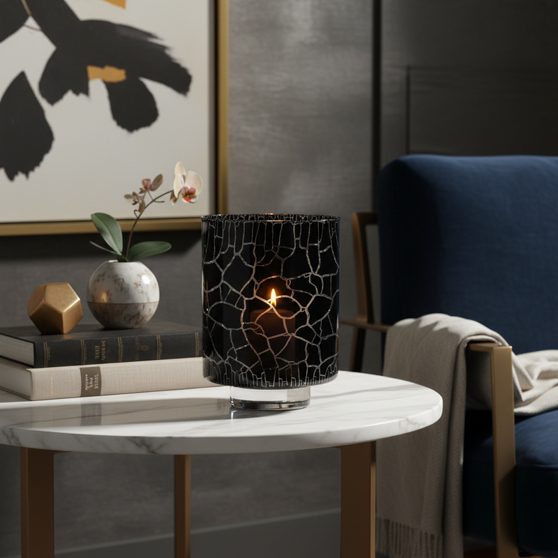 Nybro Crystal Stormlykta Vas Desert Svart210X 160Mm – kvalitetsprodukt för hem och renovering