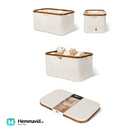 Bigso Tvättkorg Bamboo - Linne & Bambu, Liggande