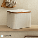 Bigso Förvaringsbox Bamboo - Linne & Bambu Large