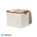 Bigso Förvaringsbox Bamboo - Linne & Bambu Large