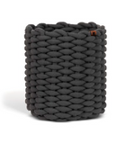 Bigso Rund korg i Peachskin, grå - Medium