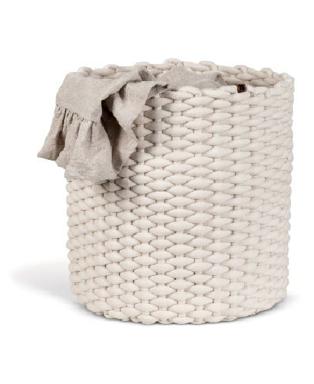 Bigso Rund korg i Peachskin, off-white - X-Large