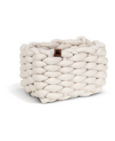 Bigso Rektangulär korg i Peachskin, off-white - Small