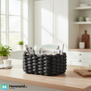 Bigso Rektangulär korg i Peachskin, grå - Small