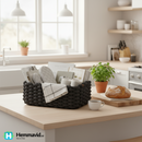 Bigso Rektangulär korg i Peachskin, grå - X-Large