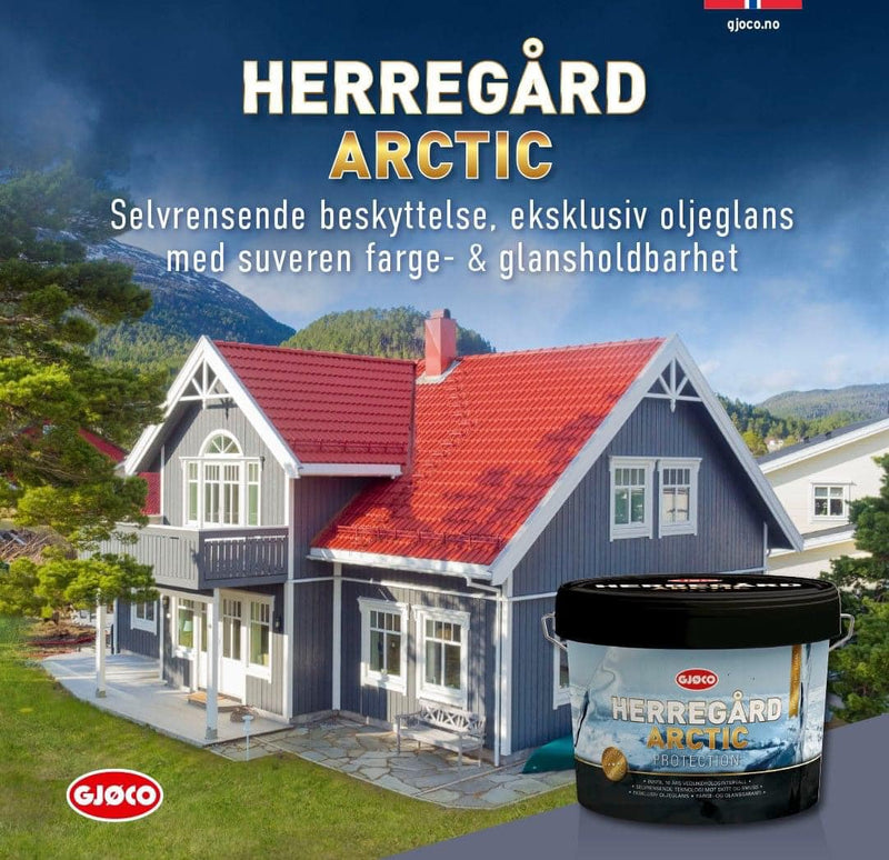 Gjøco Herrgård Arctic  FÄRDIG VIT - Suverän väderbeständighet och högre glans.