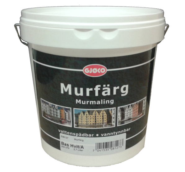 Gjøco Murfärg - Till fasader och grundmurar av puts, betong och eternit